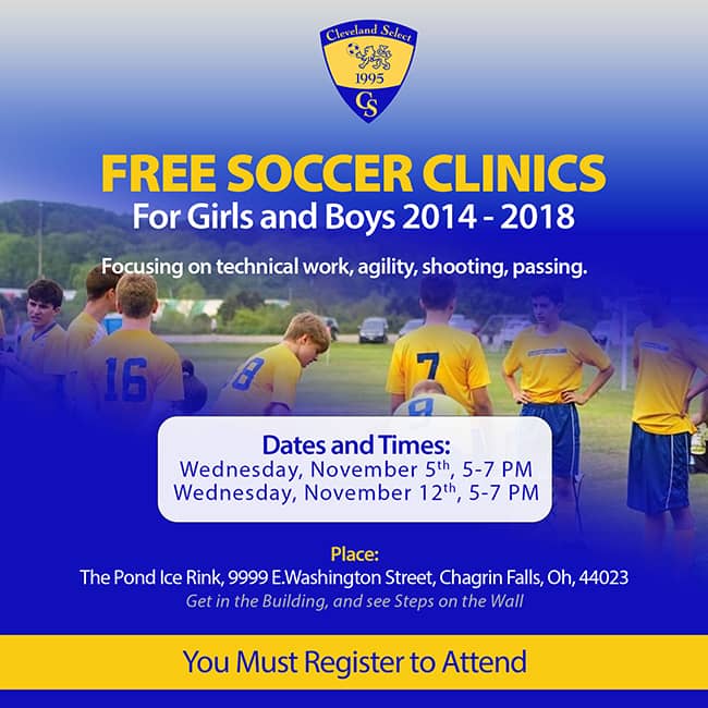 FREE SOCCER CLINICS