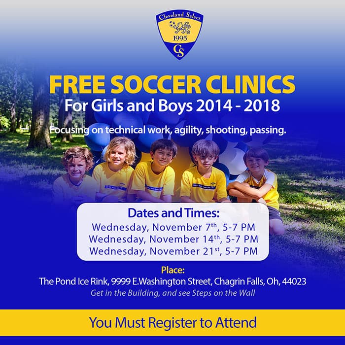 FREE SOCCER CLINICS